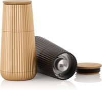 Adhoc Scape Set Peper-Zoutmolen Zwart-Goud D5,8Xh12,3CmAdhoc Scape Set Peper-Zoutmolen Zwart-Goud D5,8Xh12,3Cm-2