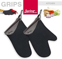 Spring Spring Grips Ovenwanten kort grijs 1 Paar-2
