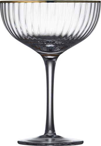 Lyngby Glas Palermo Cocktailglas Gouden rand 4 stuks