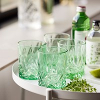 Lyngby Glass whiskyglazen Sorrento green (set van 4)-3