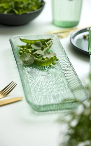 Bitz Serving dish rectangular Kusintha 38 x 14 cm Green-3