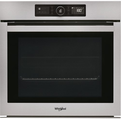 WHIRLPOOL AKZ9 629 IX Multifunctionele oven, ABSOLUTE 9.7 DESIGN, 60cm, 73L, A+, Pyrolyse, turbo hete lucht, turbo grill, maxi cooking, Cook3, Absolute 6th Sense timer, RVS