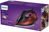 Philips DST7022/40 2400W- 2800W - 50g/min - 250 SOS - SteamGlide Plus - 2m cord, 300ml - Quick Calc Release - Black/Red-2