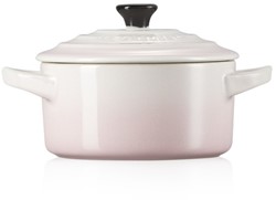 Le Creuset Aardewerken mini braadpan in Shell Pink 10cm 0,25l