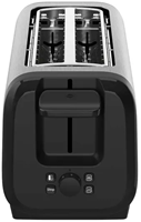 MOULINEX LS5S4DE0 Subito, 2-Long Slot Toaster, Faster Toasting, Energy Saving, Black and Inox-2