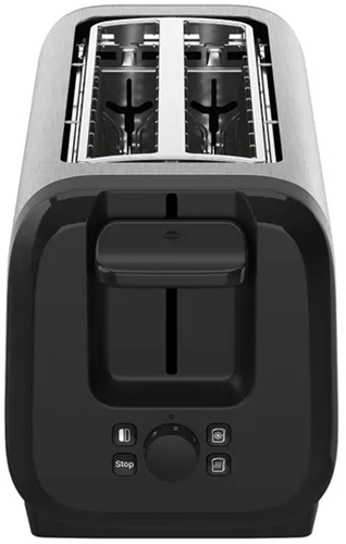 MOULINEX LS5S4DE0 Subito, 2-Long Slot Toaster, Faster Toasting, Energy Saving, Black and Inox-2
