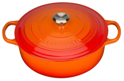 Le Creuset Gietijzeren lage braadpan in Oranjerood 30cm 6,2l