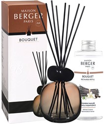 Lampe Berger Empty bouquet with 180ml refill and pack of black sticks Nude / Noir - Splendeur Vanillée