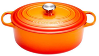 Le Creuset Gietijzeren ovale braadpan in Oranjerood 29cm 4,7l