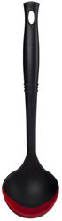 Le Creuset Silicone pollepel in Kersenrood 31,5cm