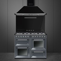 SMEG TR4110GR Fornuis 110 x 60 x 90 - 7 branders gas - 2 ovens multifunctie - energieklasse A + grill-oven - leigrijs  - Victoria-2