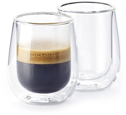 Bialetti Dubbelwandig Glas (80ml) - 2pc set