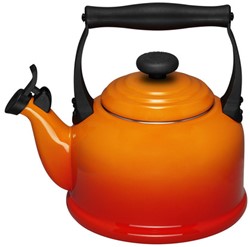 Le Creuset Fluitketel "Tradition" in Oranjerood 2,1l