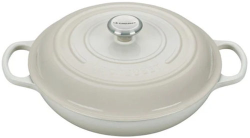 Le Creuset Gietijzeren campagnard in Meringue 30cm 3,5l