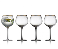 Lyngby Glas Gin & tonic glas Palermo Gold 65cl (set van 4)-2