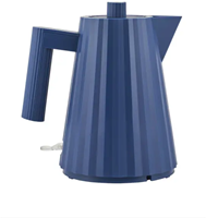 Alessi Plissé Waterkoker 1L Blauw