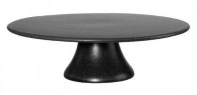ASA cake plate, black iron d. 29 cm, h. 9 cm GRANDE