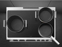 Smeg B95IMX9 Fornuis 90 x 60 x 90 - 5 inductiezones waarvan 1 multizone - 1 oven - energieklasse A - vapor clean reiniging - inox-3