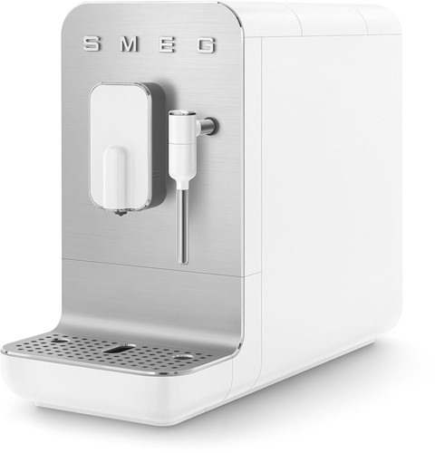 Smeg BCC02WHMEU Bean to cup - Volautomatische koffiemachine - stoomfunctie - mat wit met inox
