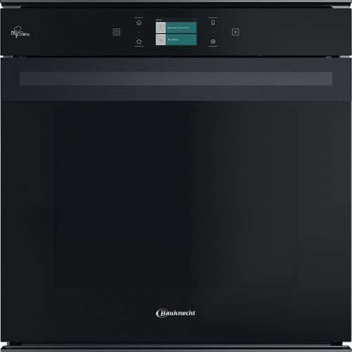 Bauknecht BIK9 PP8TS2 BM Multifunctionele oven, COLLECTION 9, 60cm, 73L, A+, Pyrolyse, MyMenu, Cook4, kerntemperatuurmeter, Wi-Fi connectiviteit, Full Touch 3'5'' TFT display, Black Stainless Steel