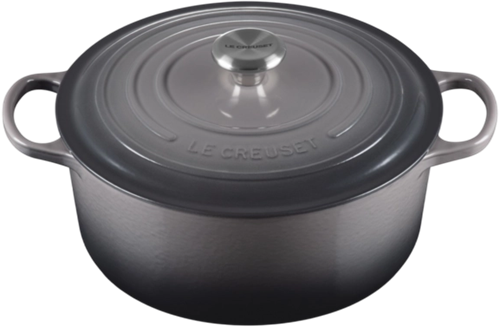 Le Creuset Braad- / Stoofpan Signature Rond 28cm 6,7l Flint