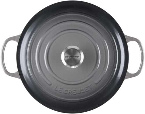 Le Creuset Braad- / Stoofpan Signature Rond 28cm 6,7l Flint-2