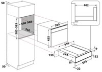 Bauknecht BWD1AKF Warmhoudlade, Coll.5/Coll.7/coll.9/coll.11 , 14cm, ProTouch, zwart glas-3