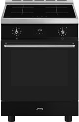 Smeg C6IPBLT2 Fornuis 60x60 cm - Inductie 4 kookzones - 1 ovenruimte - Pyrolyse reiniging