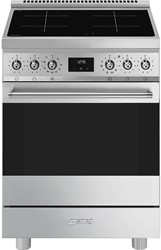 Smeg C6IPXM2 Fornuis 60x60 cm - Inductie - 4 kookzones -1 ovenruimte - Pyrolyse reiniging