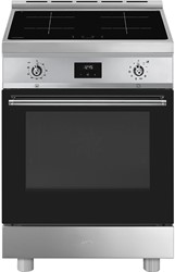 Smeg C6IPXT2 Fornuis 60x60 cm - Inductie 4 kookzones - 1 ovenruimte - Pyrolyse reiniging