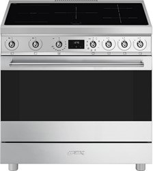 Smeg C9IMX2 Fornuis 90 x 60 x 90 - 5 inductiezones - 1 oven multifunctie - energieklasse A - inox