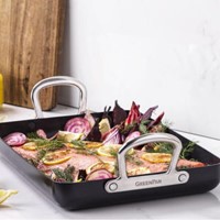 GreenPan Barcelana Pro vierkante grill met keramische antikleeflaag 28 cm-2