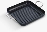 GreenPan Barcelana Pro vierkante grill met keramische antikleeflaag 28 cm
