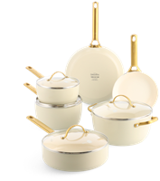 GreenPan Padova Cream White 10-delige Pannenset met keramische antikleeflaag