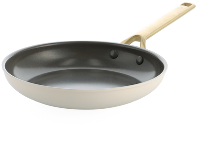 BK Sublime Cream White koekenpan met keramische antikleeflaag 24cm