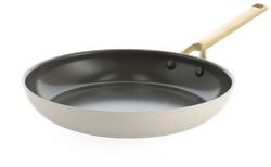 BK Sublime Cream White koekenpan met keramische antikleeflaag 28cm