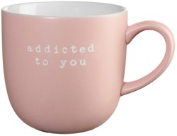 ASA koffiemok - "Addicted to you" - d. 9,5 cm, h. 9,5 cm, 0,35 l