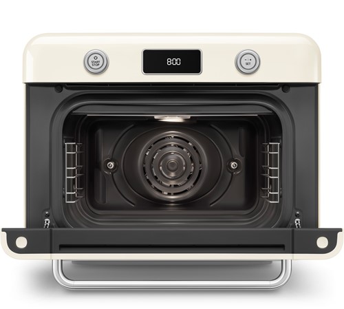 Smeg COF01CREU Vrijstaande combi stoomoven - 30L - Crème-2