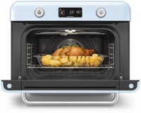 Smeg COF01PBEU Vrijstaande combi stoomoven - 30L - Pastelblauw