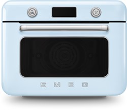 Smeg COF01PBEU Vrijstaande combi stoomoven - 30L - Pastelblauw