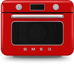 Smeg COF01RDEU Vrijstaande combi stoomoven - 30L - Rood