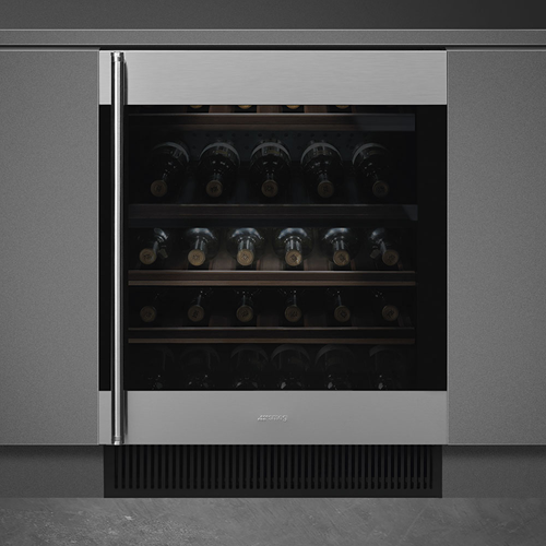 SMEG CVI338RX3 Wijnklimaatkast - 103 liter - 82-87 cm - energieklasse G - scharnieren rechts - inox/zwart glas-3