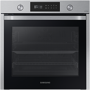 Samsung Inbouw Oven Dual Cook, 75L, Pyrolyse, 1 Telescopic rail, RVS, LCD Display, Wifi