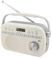 Soundmaster DAB280WE Draagbare digitale DAB+/FM-RDS radio, beige