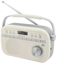 Soundmaster DAB280WE Draagbare digitale DAB+/FM-RDS radio, beige