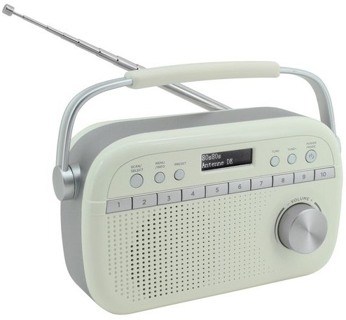 Soundmaster DAB280WE Draagbare digitale DAB+/FM-RDS radio, beige-2