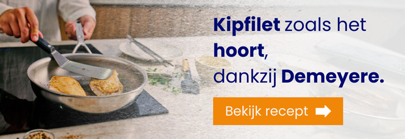 Kipfilet bakken in Demeyere Silverline