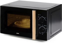 Domo Microgolfoven hout zwart - solo - 20L