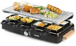 Domo DO9262G Raclette grill steen + hout 1400W