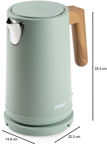 Domo DO9282WK Waterkoker groen 1.7L Wood You-3